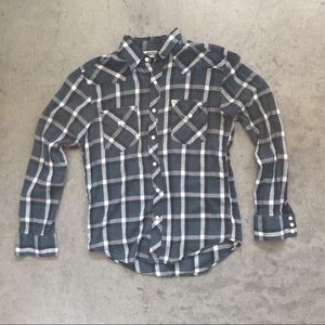 Green Plaid Salt Valley Western Shirt